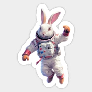 The Galaxy Astronaut Bunny Sticker